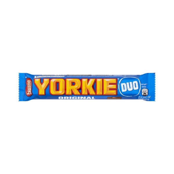 Nestle Yorkie Milk Chocolate Duo Bar | 72g, Chunky, Two Halves