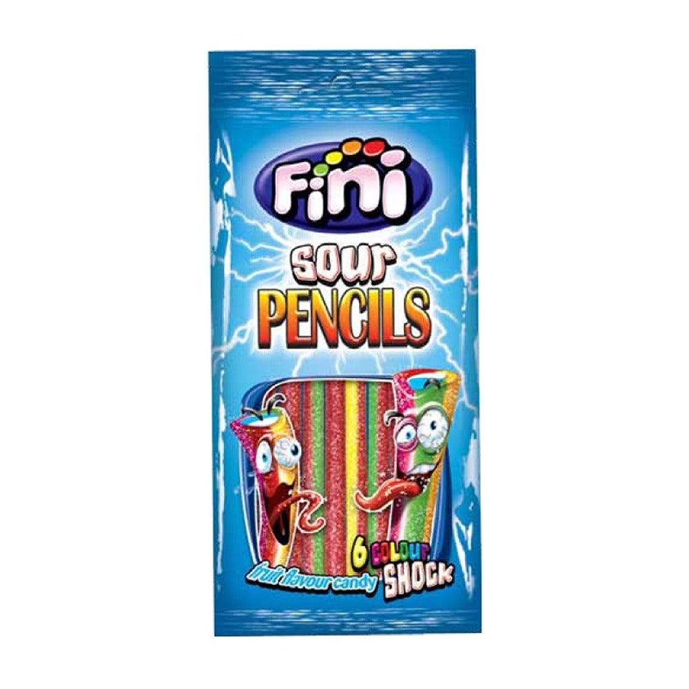 Fini Sour Pencils: Tangy, chewy, multicolored candy delight