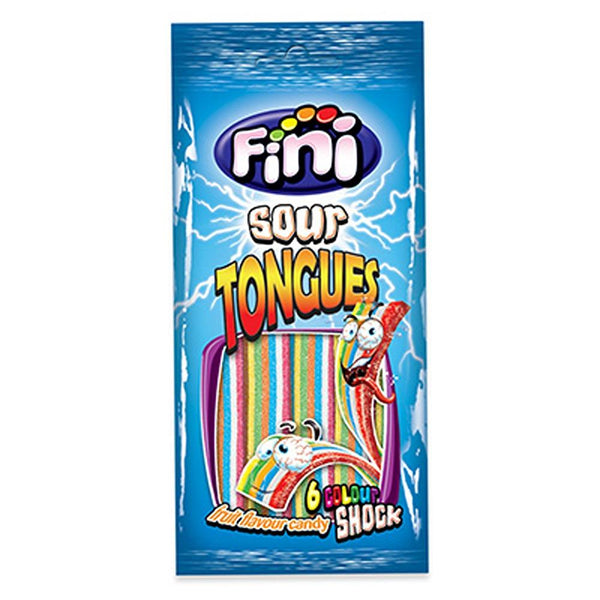 Fini Rainbow Sour Tongues: Chewy, Tangy, Colorful Candy Adventure!