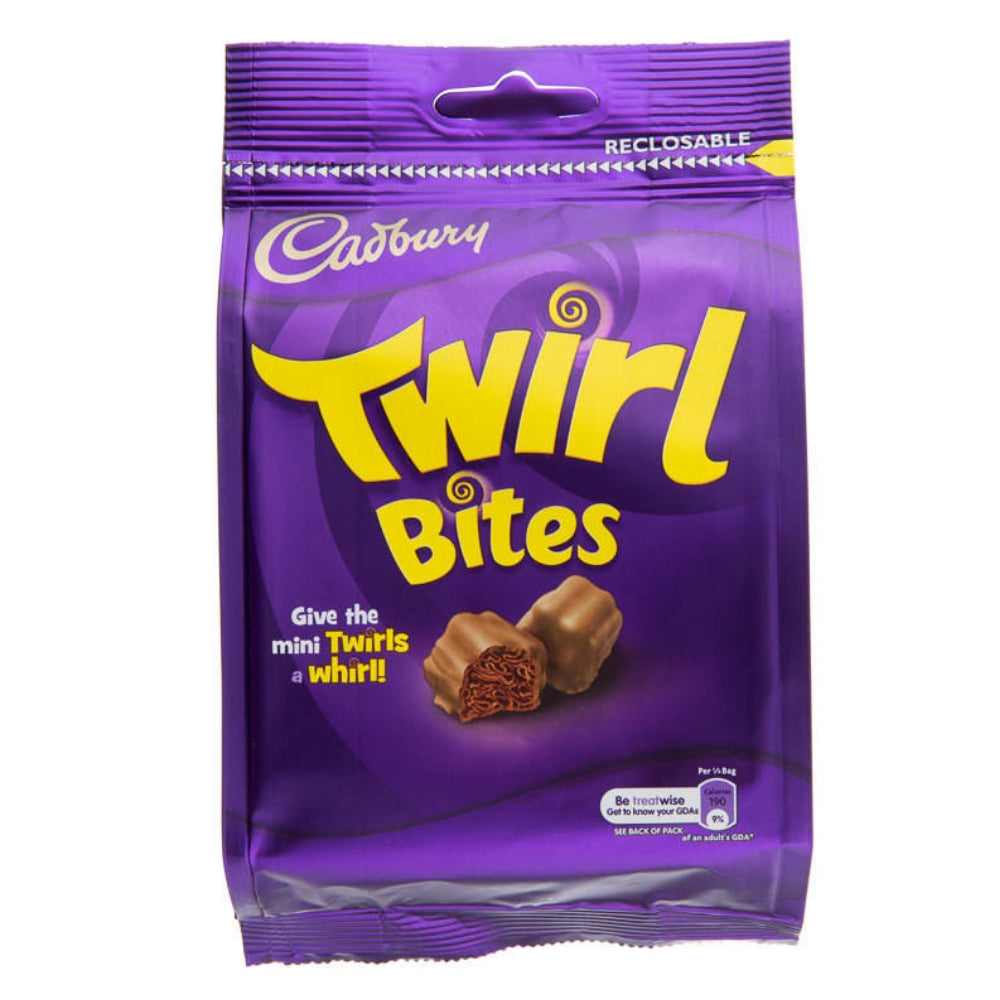 Cadbury Twirl Bites Bag - Smooth, Swirling Chocolate Bliss