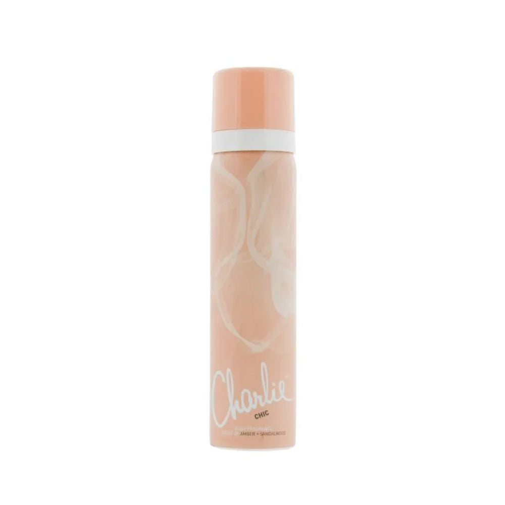 Charlie Chic Body Spray | Amber & Sandalwood Scent, Aerosol Fine Mist