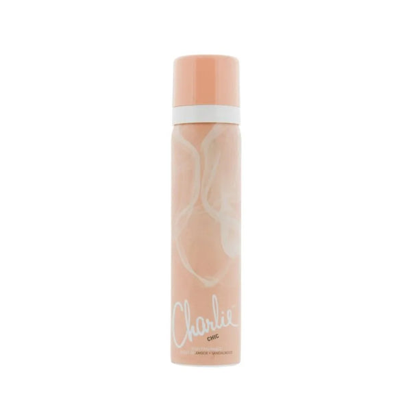 Charlie Chic Body Spray | Amber & Sandalwood Scent, Aerosol Fine Mist