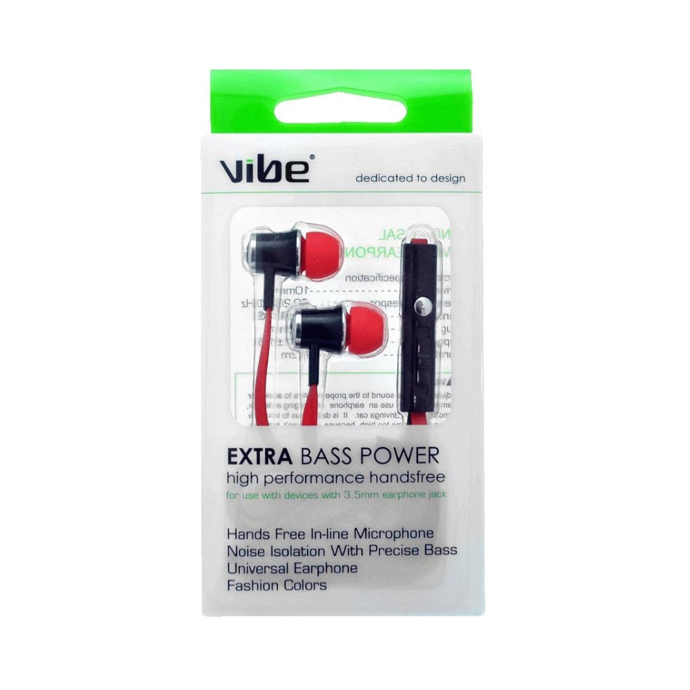Vibe Extra Bass Power High Performance Handsfree with Mic | 3.5mm