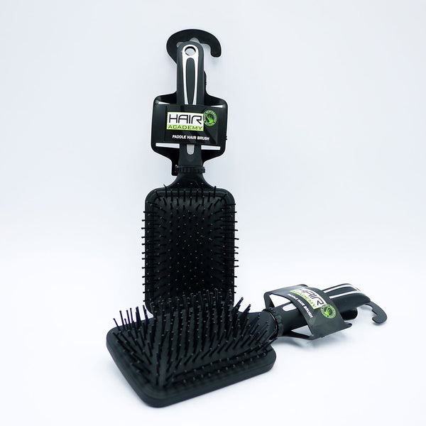 Hair Academy Paddle Brush | Black, Anti-Static, All Hair Types