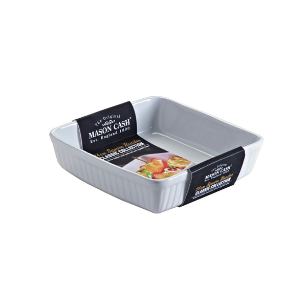 Mason Cash Classic Ceramic Square Oven Dish | Light Grey, 24cm