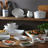 Mason Cash Classic Ceramic Square Oven Dish | Light Grey, 24cm
