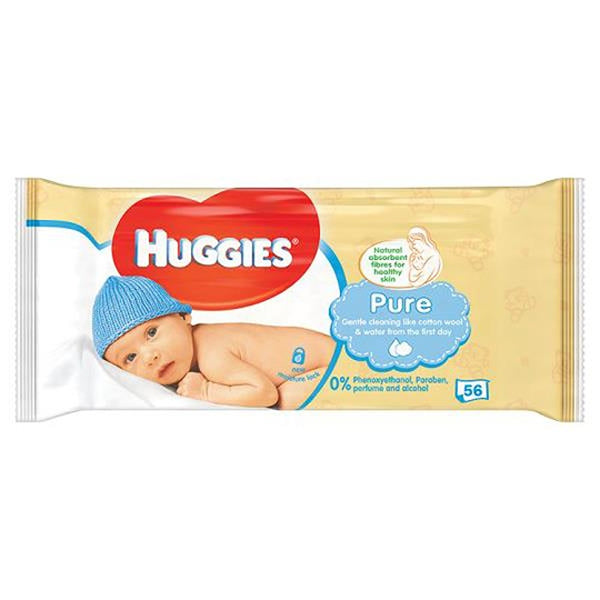 Huggies Pure Care Wipes - Gentle Cleaning - 56 Pack