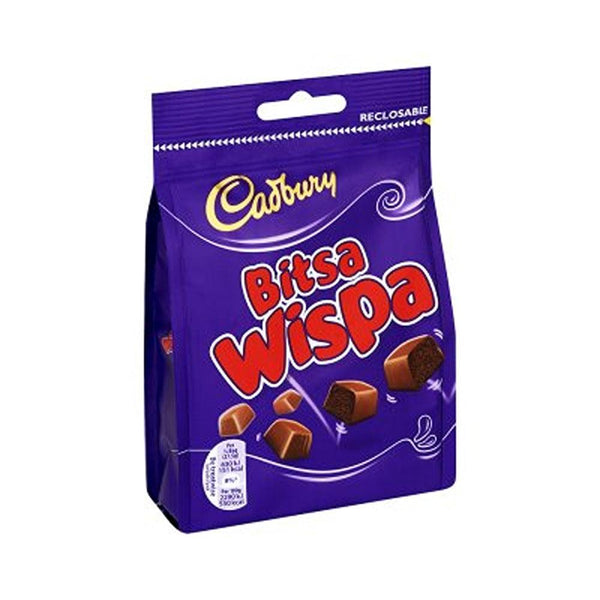 Cadbury Bitsa Wispa: Aerated Chocolate in Resealable Bag