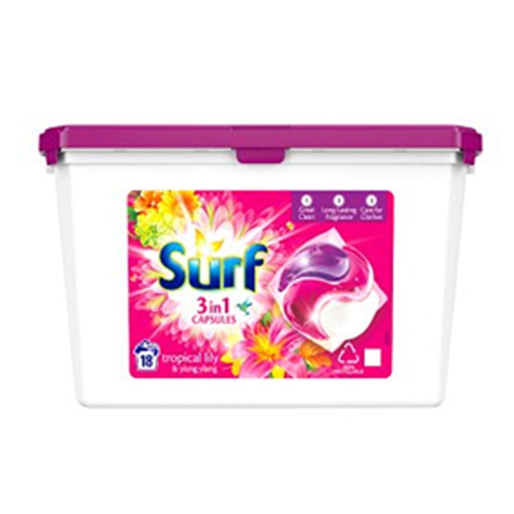 Surf Tropical Lily Capsules 3-in-1 | 18 Wash - Choice Stores