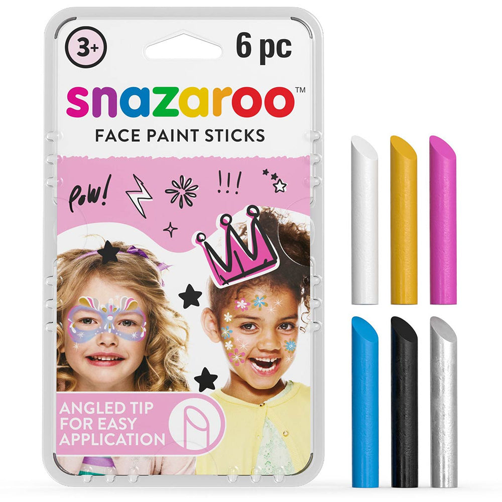 Snazaroo Fantasy Face Paint Sticks | Pack of 6