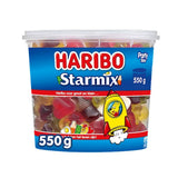Haribo Starmix Assorted Gummy Sweets Tub - 550g, Resealable Lid