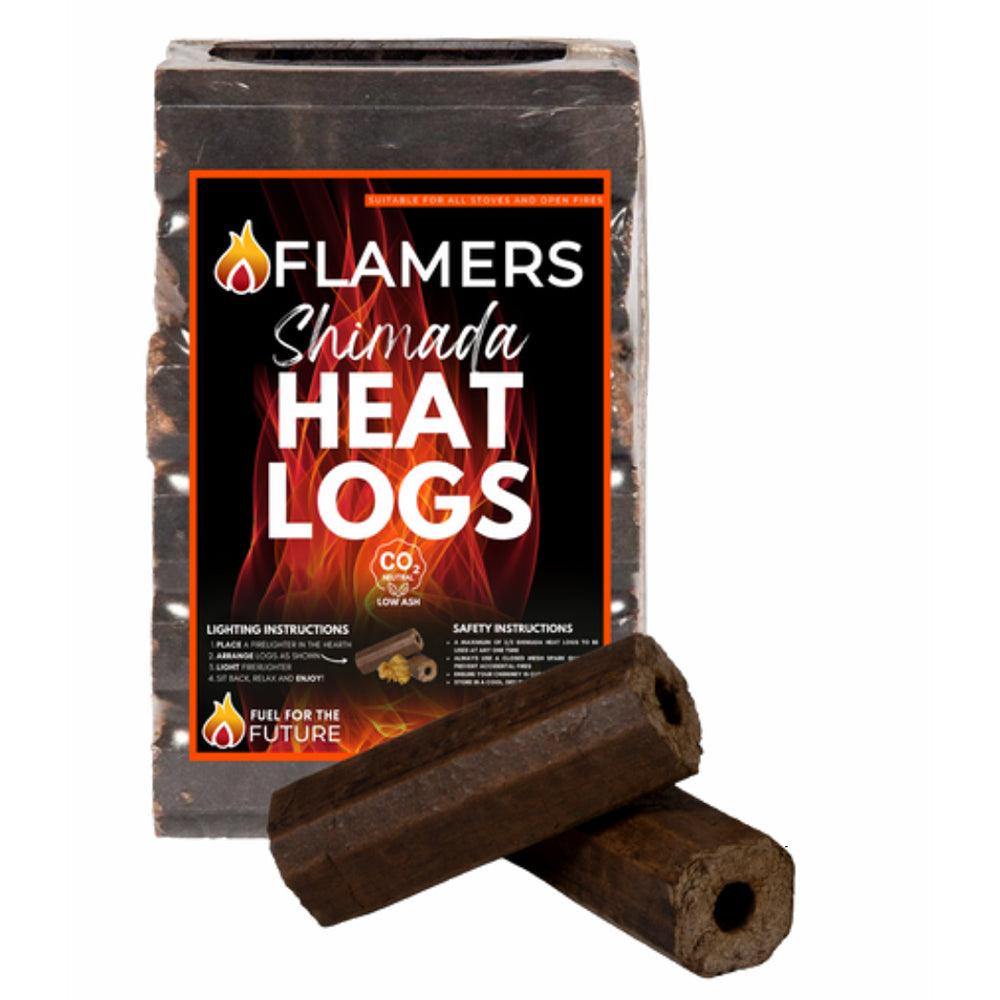 Flamers Shimada Heat Logs | Pack of 8 - Choice Stores