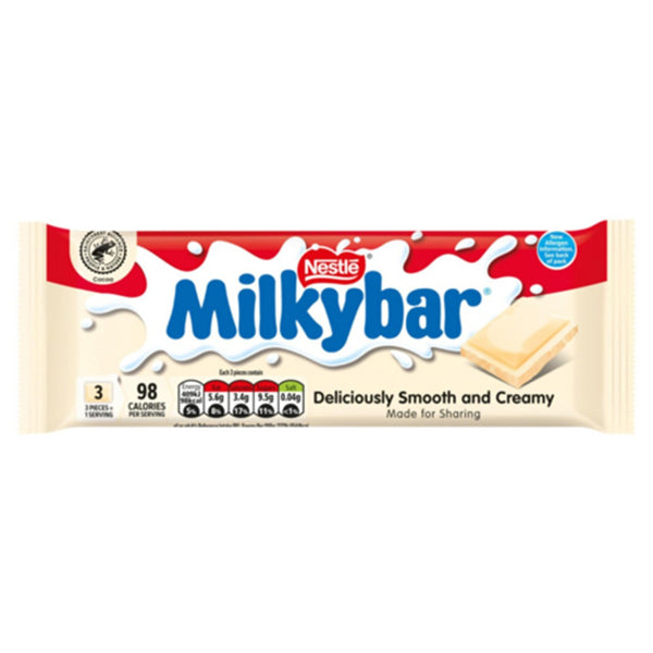 Nestle Milkybar Block | Smooth Creamy White Chocolate 90g
