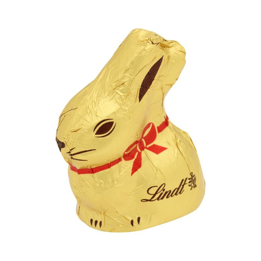 Lindt Gold Mini Chocolate Bunny | Gold-Wrapped, Red Ribbon, Individually Wrapped