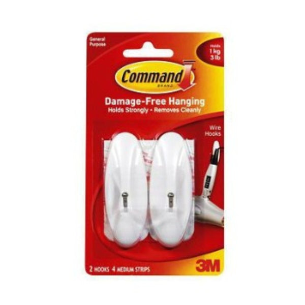 Command Medium Wire Hooks | Holds up to 500 grams