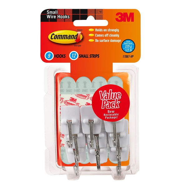 Command Small Wire Picture Hooks | Value Pack, Holds up to 225 grams