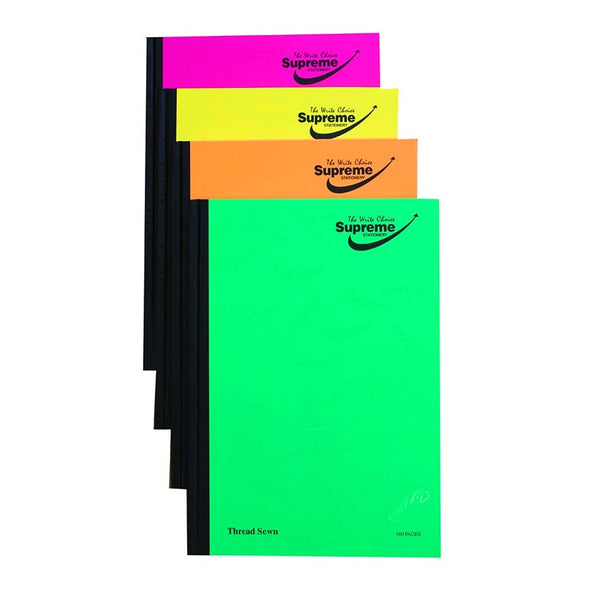 Supreme Hardback Neon A4 Notebook | 160 Pages | Thread Sewn