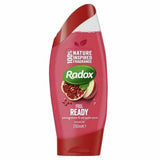 Radox Feel Ready Shower Gel | Pomegranate & Apple Scent 225ml