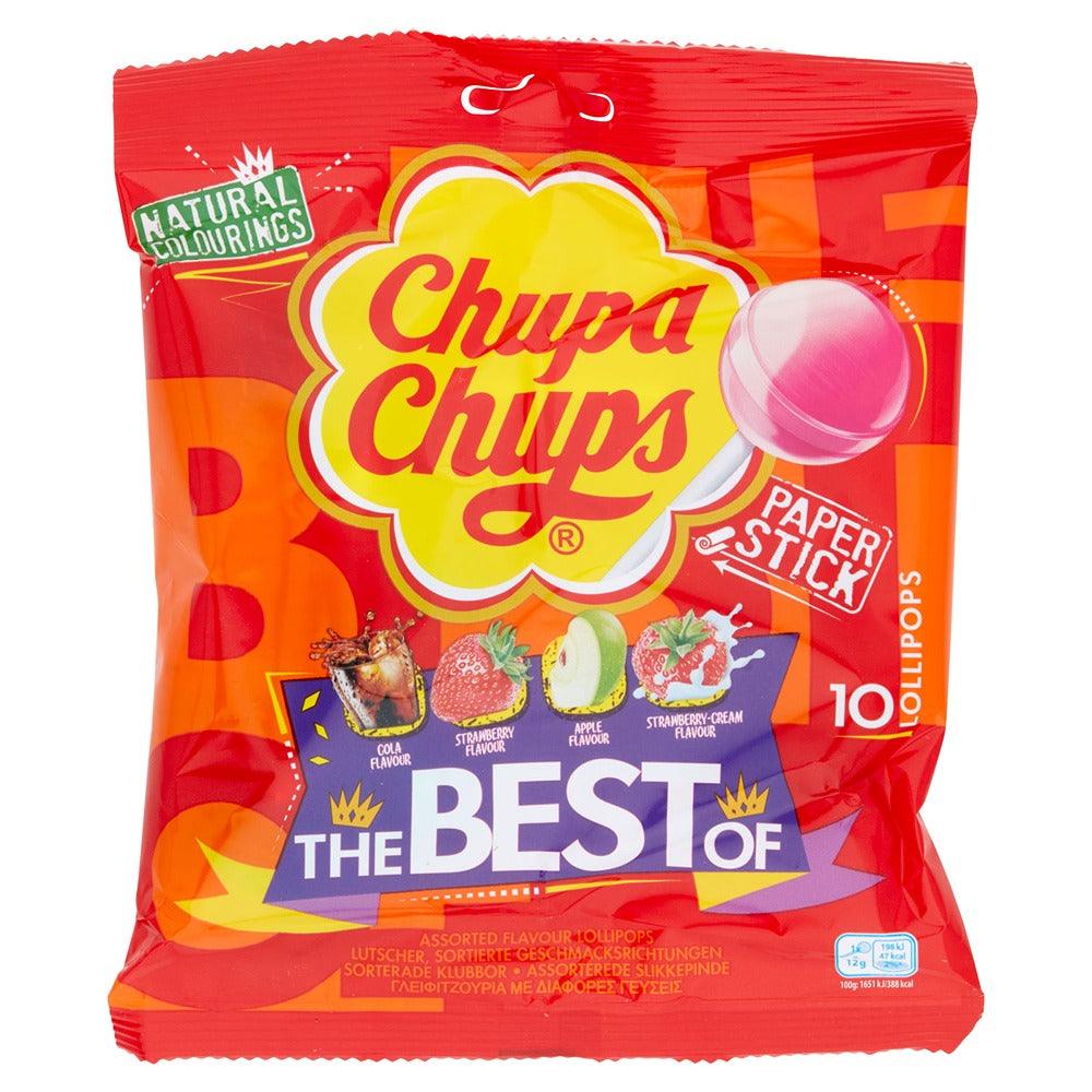 Chupa Chups Best Assorted Bag 10pk - 10 Flavorful Lollipops