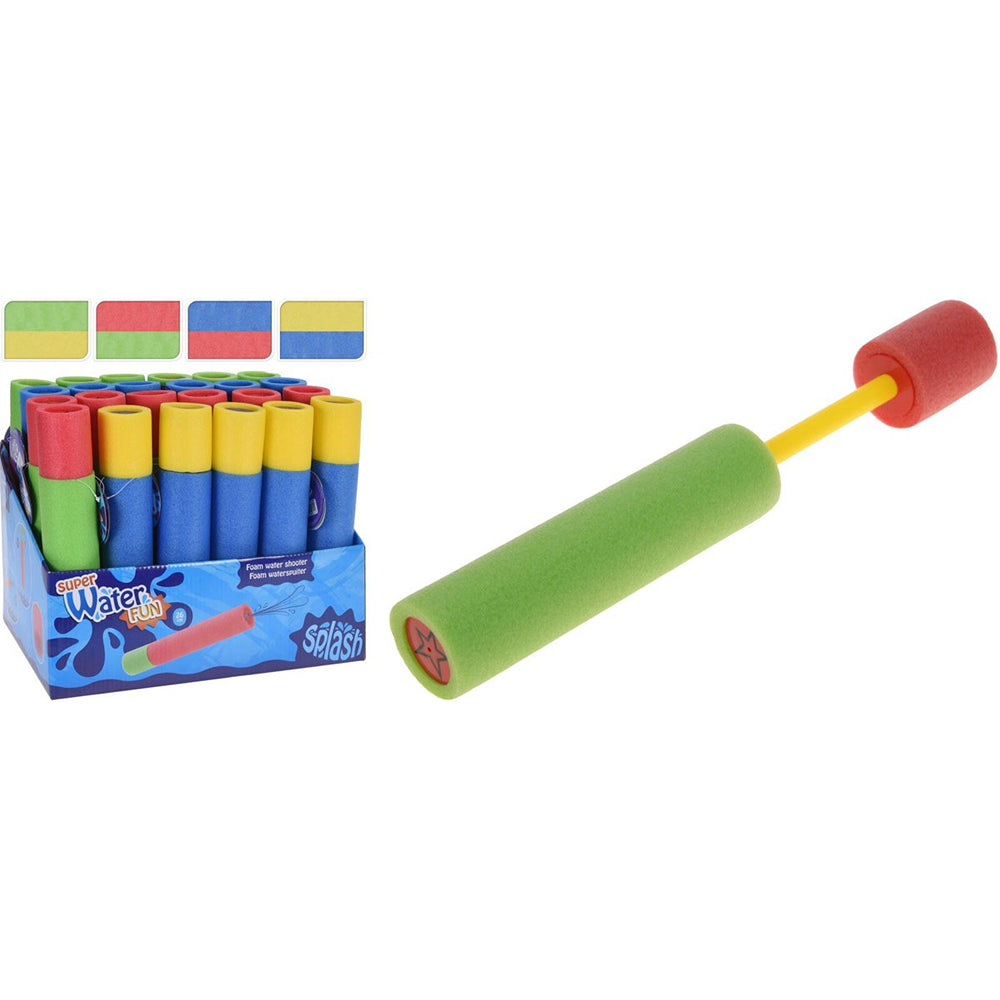 Summer Fun Soft Foam Water Shooter | 26cm, Bright Assorted Colours