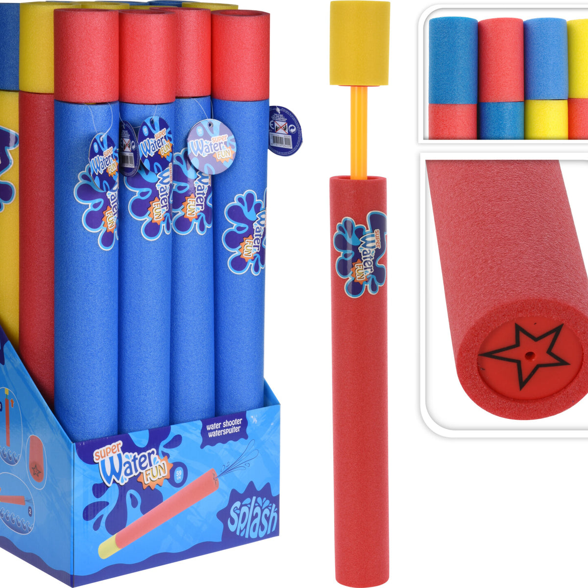 Splash Foam Pump-Action Water Shooter | 59cm, Assorted Colours