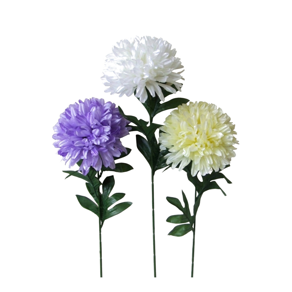 Single Pompom | Artificial Flower Stem