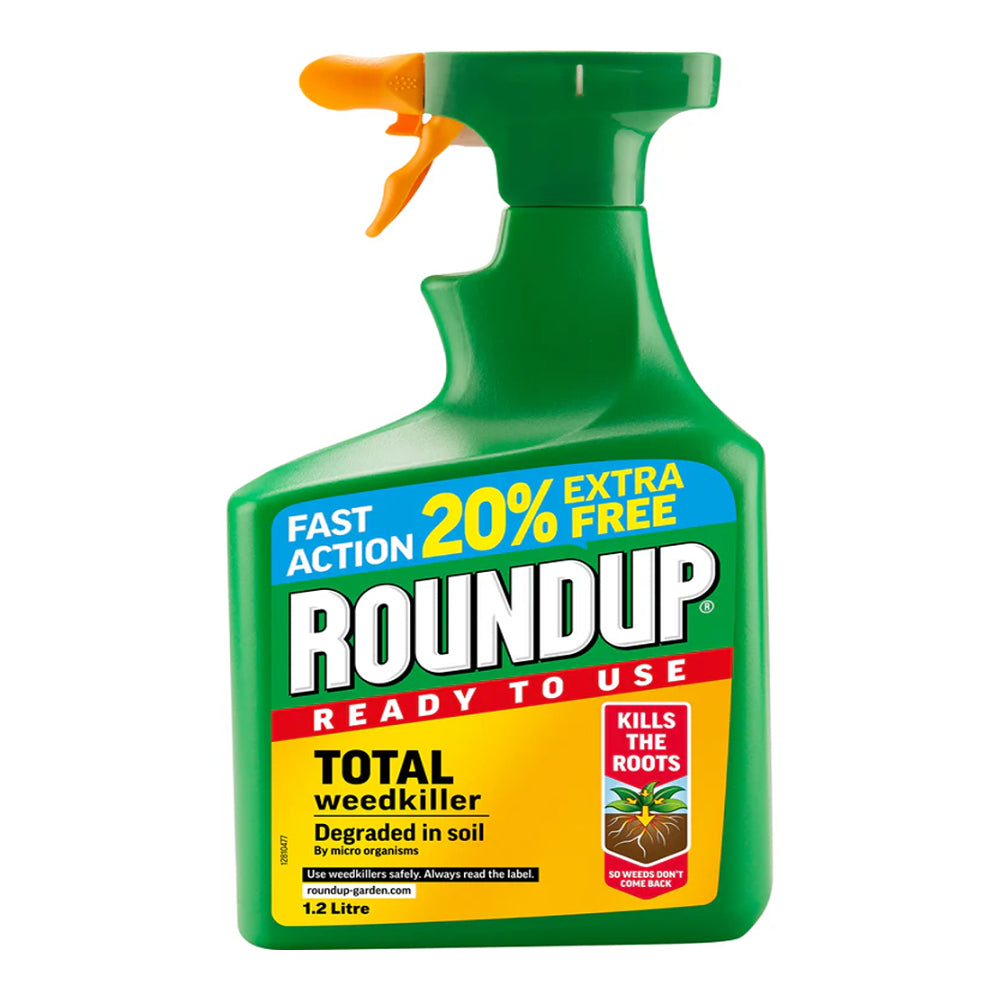 Roundup Fast Action Total Weedkiller | Ready to Use Trigger Spray, 1.2L