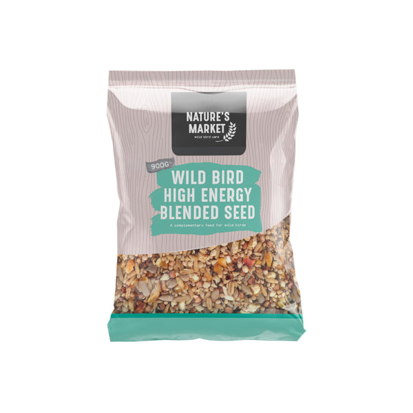Nature's Market High Energy Wild Bird Seed Mix | 900g, Blended Feed