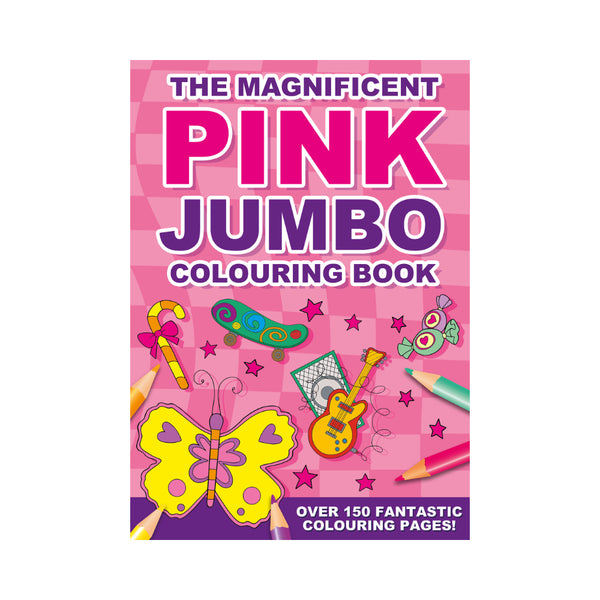 Alligator Magnificent Pink Jumbo Colouring Book | Over 150 Pages