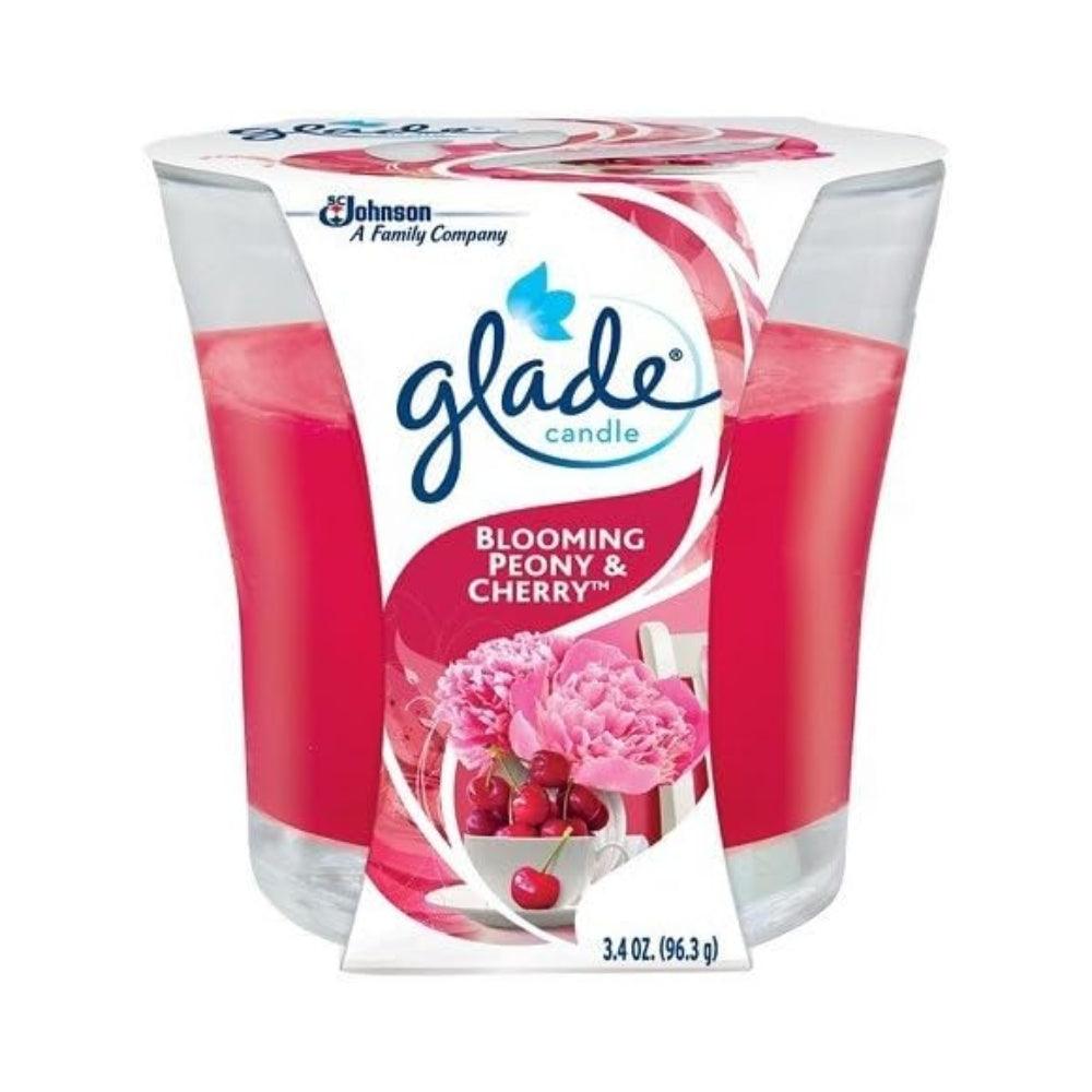 Glade Frosted Floral Cherries Scented Candle | Long-Lasting Burn Time
