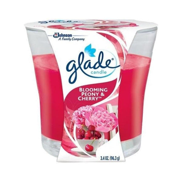 Glade Frosted Floral Cherries Scented Candle | Long-Lasting Burn Time