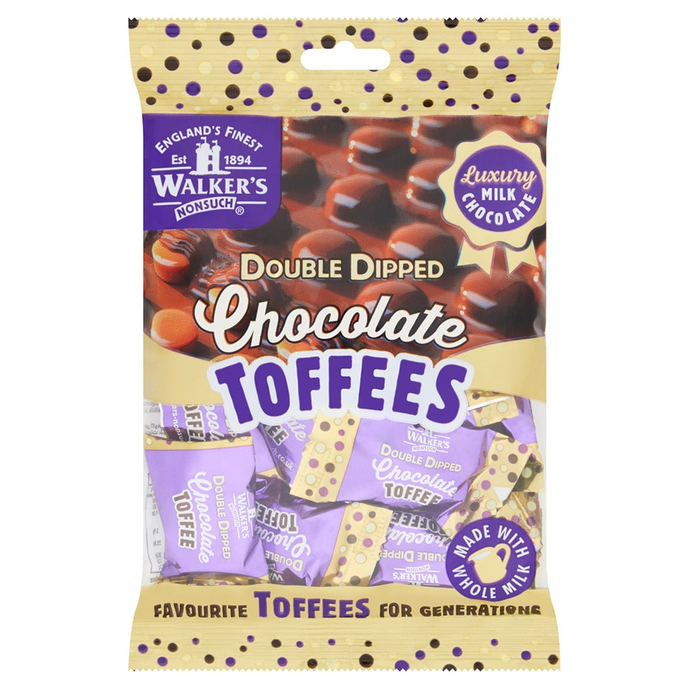 Walkers Double Dipped Luxury Milk Chocolate Toffee | 150g
