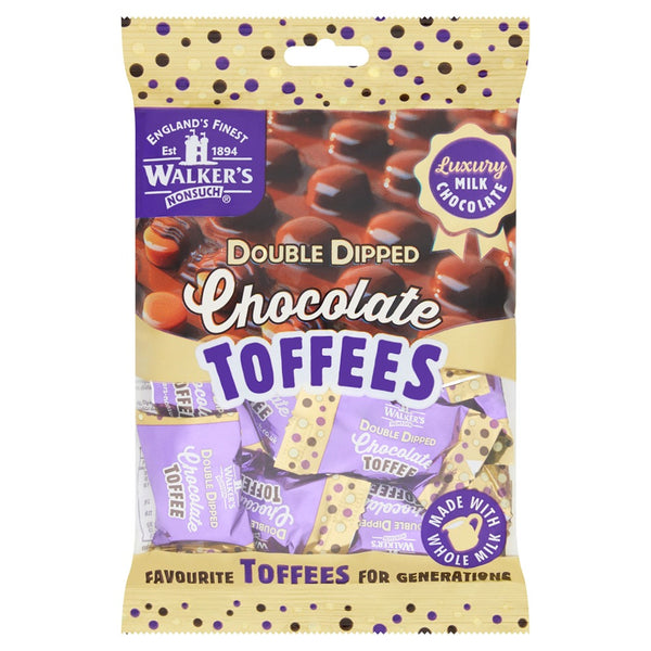 Walkers Double Dipped Luxury Milk Chocolate Toffee | 150g