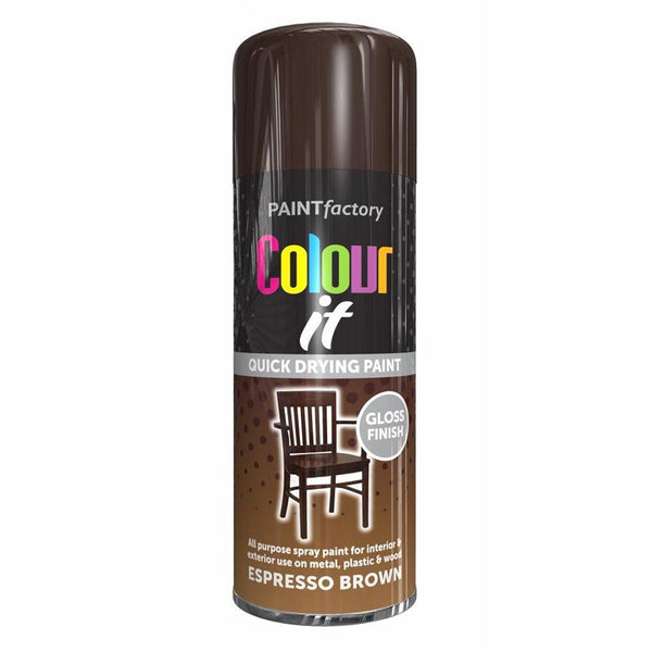 Paint Factory Colour it Quick Drying Spray Paint Gloss Finish | 400ml
