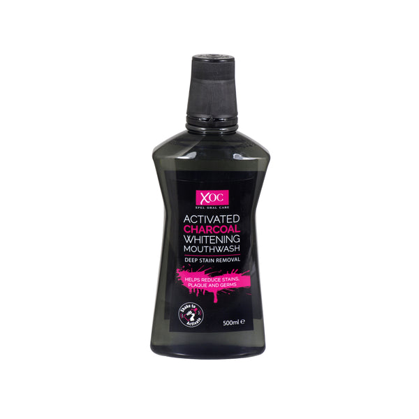 Aquafresh Activated Charcoal Mouthwash Whitening | 500 ml, Deep Stain Removal