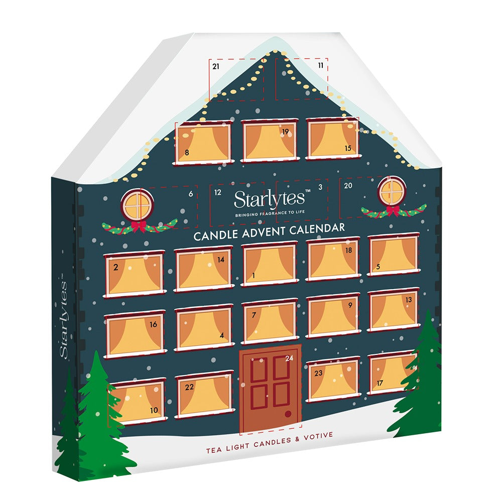 Starlytes Christmas Advent Calendar | 24 Fragrant Candles 90g