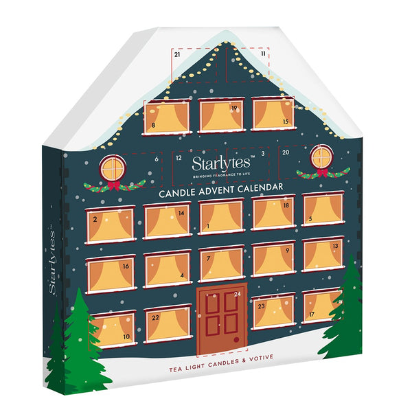 Starlytes Christmas Advent Calendar | 24 Fragrant Candles 90g