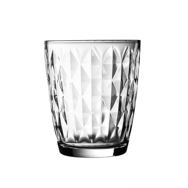 Ravenhead Essentials Jewel 4pk Mixer Glassware | High-Quality, Durable, Diamond-Cut Pattern