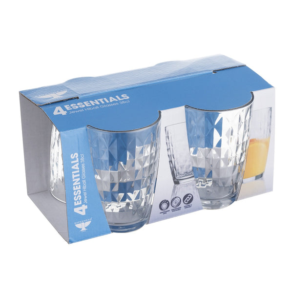 Ravenhead Jewel Mixer Glassware - 4 Pack - Diamond Cut