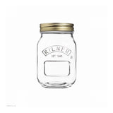 Kilner Clear Glass Preserve Jar with Gold Screw Lid | 0.5 Litre
