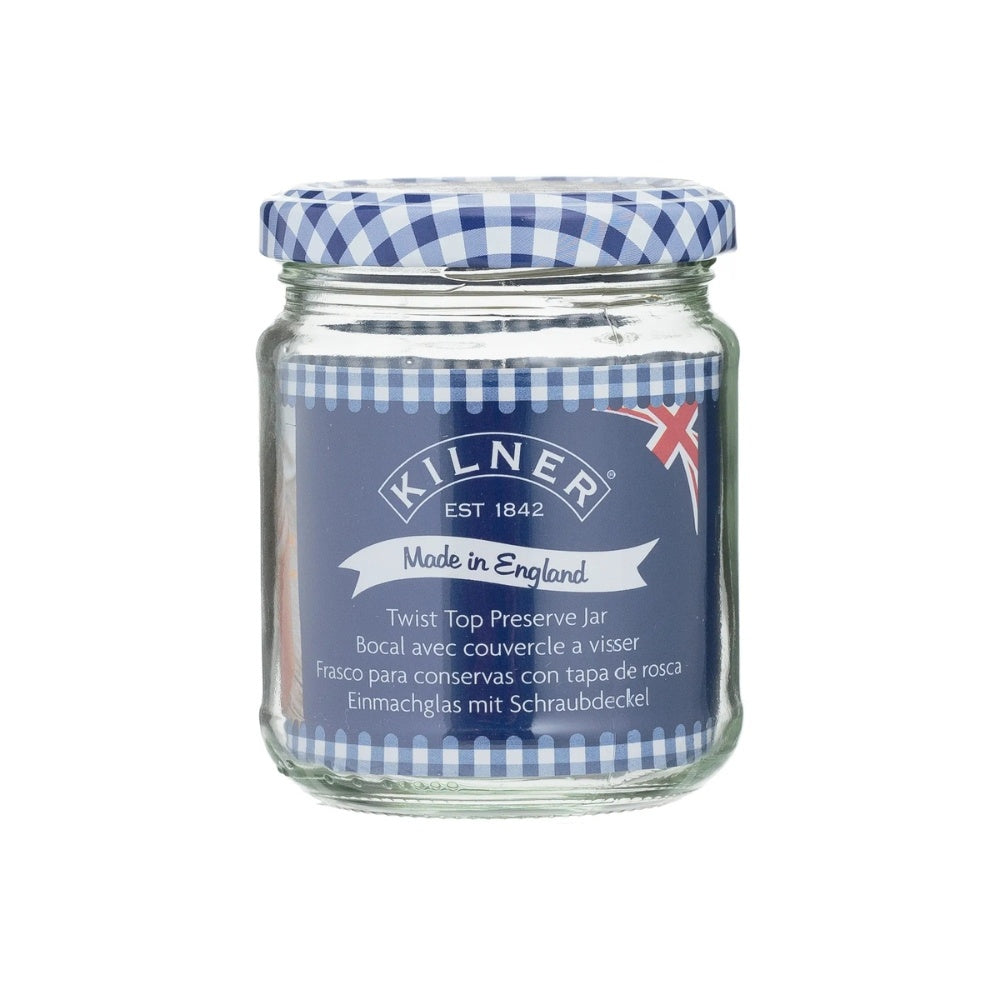 Kilner Glass Twist Top Jar - Blue - 228ml