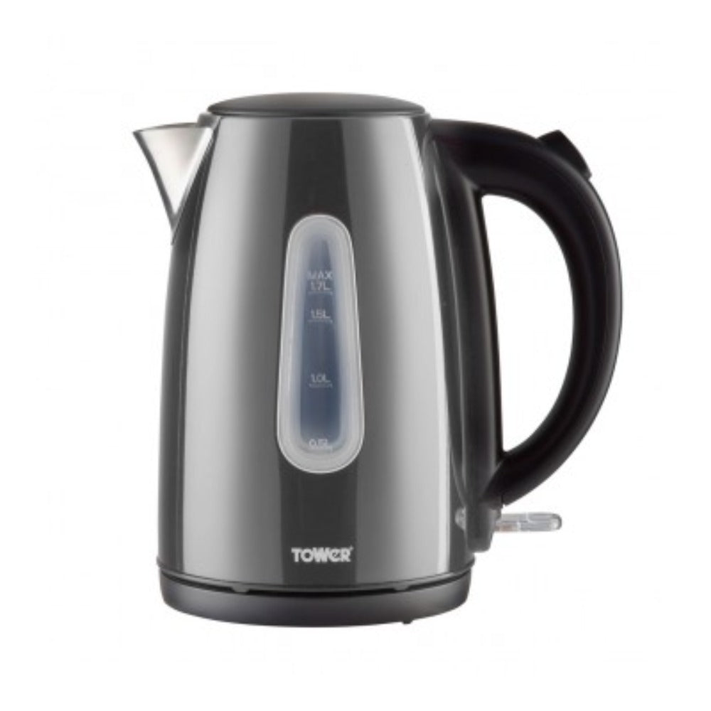 Tower Brushed Stainless Steel Jug Kettle | Water Level Window