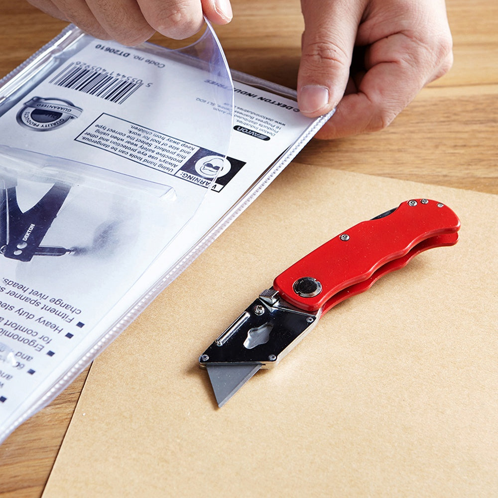 Dekton Folding Metal Tradesman Knife - 5 Blade