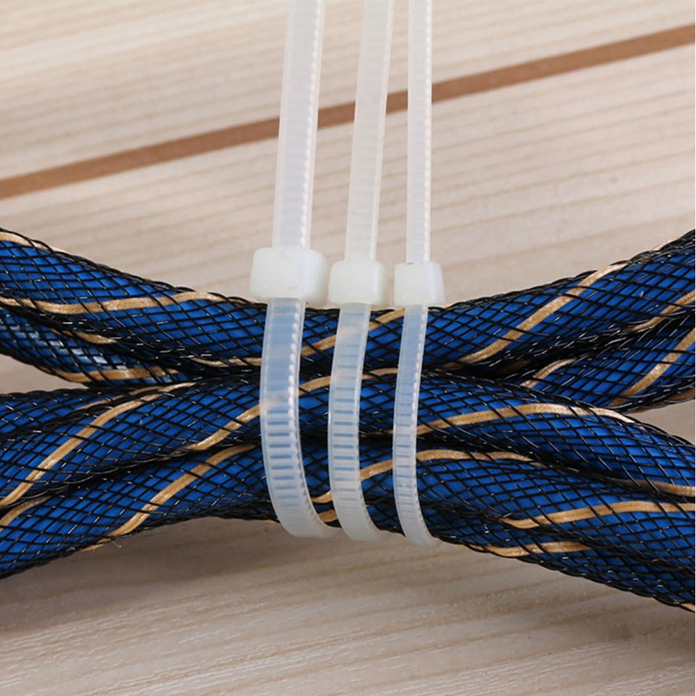 Dekton White Cable Tie - 150 Pack