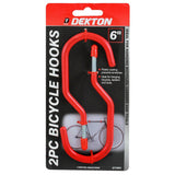 Dekton Bicycle Hooks - 8mm x 150mm - 2 Pack