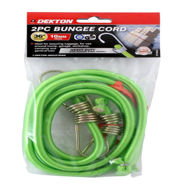 dekton durable bungee cord  36in x 10mm  pack of 2