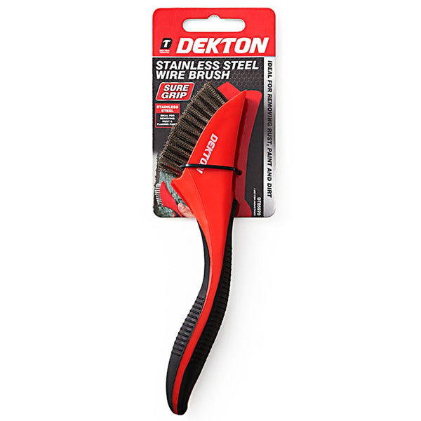 Dekton Soft Grip Stainless Steel Wire Brush