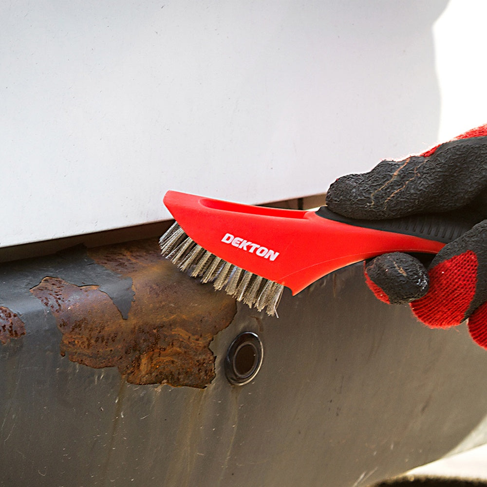 Dekton Soft Grip Stainless Steel Wire Brush