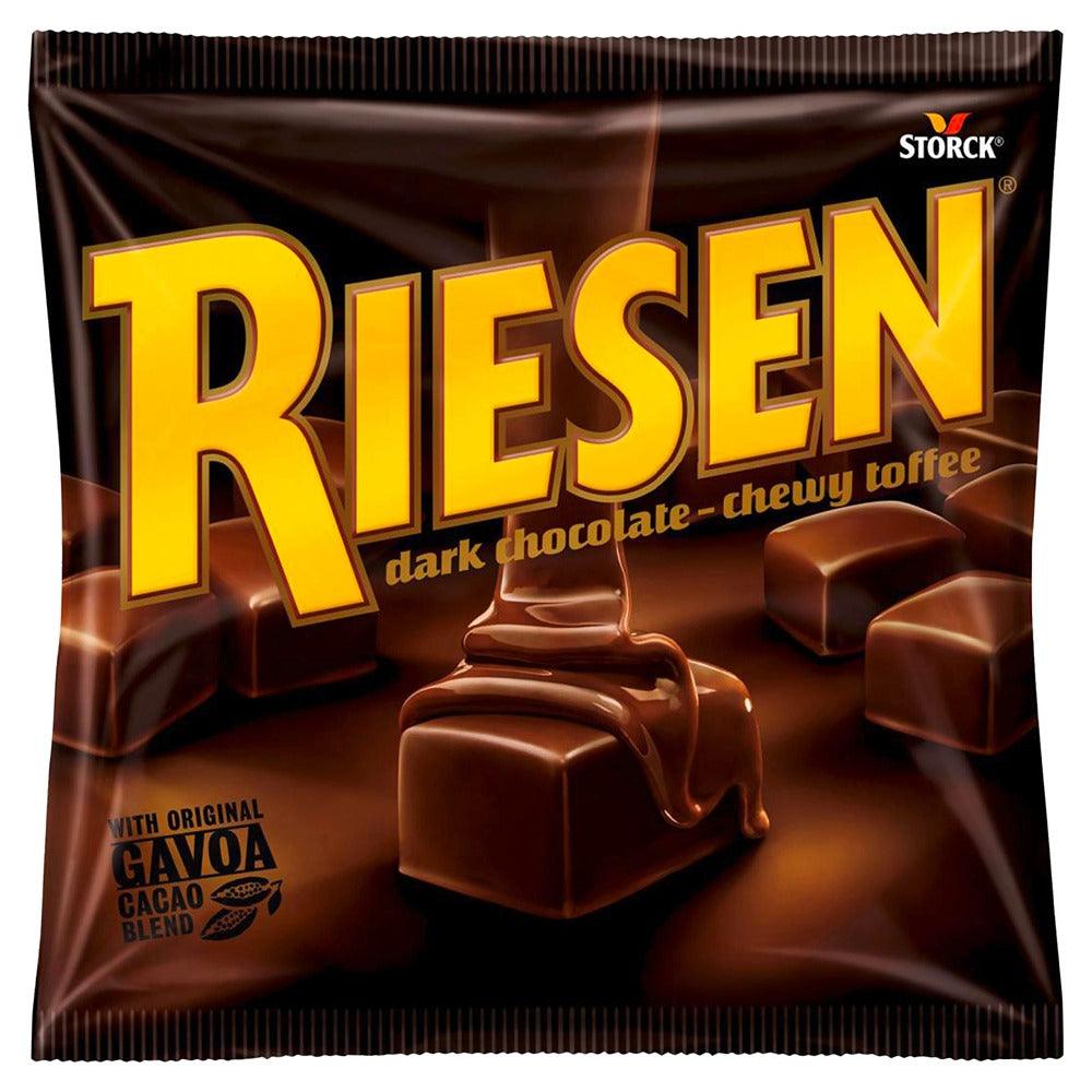 Riesen Dark Chocolate Chewy Toffee Bag 135g - Indulgent Treat