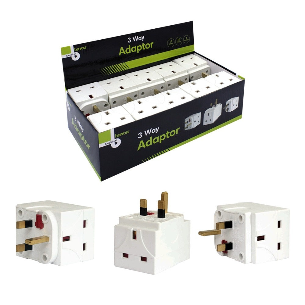 Benross 3 Way Plug Adaptor